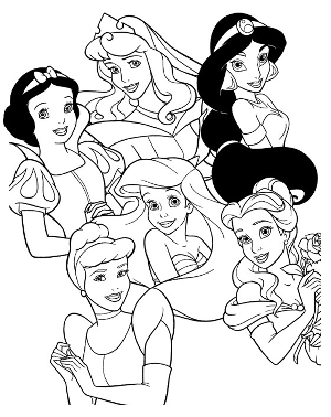 dibujos de princesas